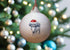 Havanese Fawn Grey & White Ceramic Bauble